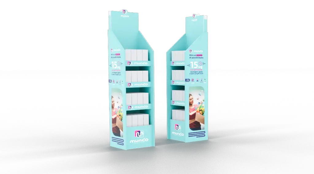 Display de Chão Pequeno 140x30x30cm